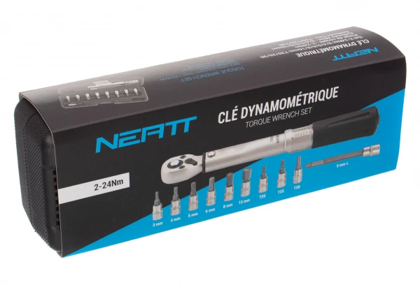 Clé Dynamométrique 1/4'' Neatt Set 2-24Nm 3/4/5/6/8/10mm T20/25/30 10 Clé Dynamométrique 1/4'' Neatt Set 2-24Nm 3/4/5/6/8/10mm T20/25/30 – Image 8