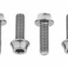 Lot De 4 Vis De Porte-Bidon Wolf Tooth Water Bottle Cage Bolts M5x15 Mm Argent -Entretien Réparation Route Soldes unnamed file 1346