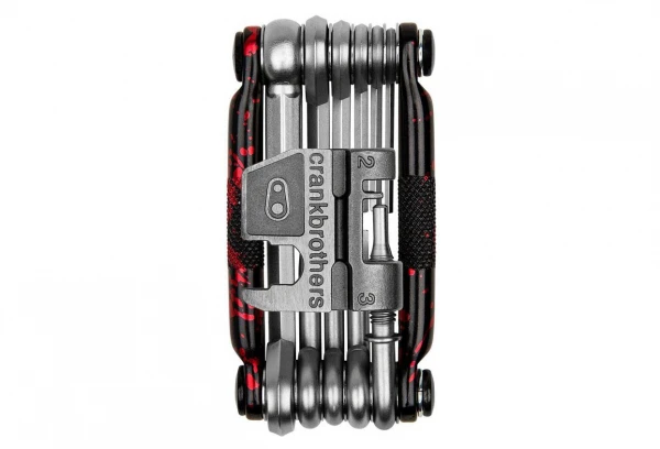 Multi Outils Crankbrothers M17 Édition Limitée Rouge Splatter 3 Multi Outils Crankbrothers M17 Édition Limitée Rouge Splatter