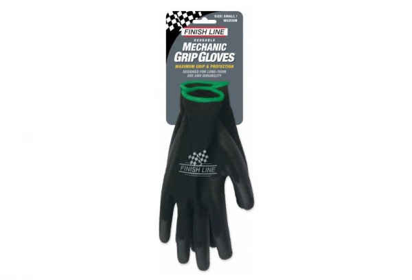 Paire De Gants D'Atelier Finish Line Mechanic Grip Noir 5 Paire De Gants D'Atelier Finish Line Mechanic Grip Noir – Image 3