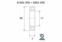 Roulement Black Bearing 61903-2RS Max 17 X 30 X 7 Mm -Entretien Réparation Route Soldes unnamed file 2167