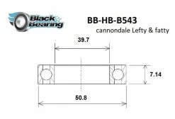Roulement De Direction Cannondale Black Bearing B 543 Max 2RS 39.7 X 50.8 X 7.14 Mm -Entretien Réparation Route Soldes unnamed file 3345