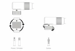 Pompe à Pied Birzman The Pump With Helix (Max 220 Psi /15 Bar) Argent -Entretien Réparation Route Soldes unnamed file 3692