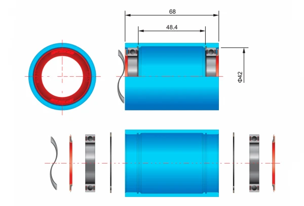 FSA Kit Roulements BB30 Ceramic (K-Force Light Route) 4 FSA Kit Roulements BB30 Ceramic (K-Force Light Route) – Image 2