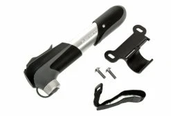 NEATT Minipompe à Main 7'' (Max 80 Psi/5 Bar) Noir/Argent