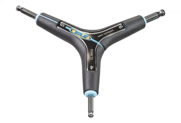 VAR Clé Triple Hexagonale 4/5/6mm Têtes Sphériques 3 VAR Clé Triple Hexagonale 4/5/6mm Têtes Sphériques